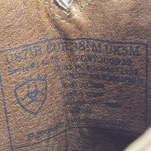 Ariat ATS Womens Western Boots Size 7.5 B Leather Cowboy Riding Classic - Picture 16 of 16